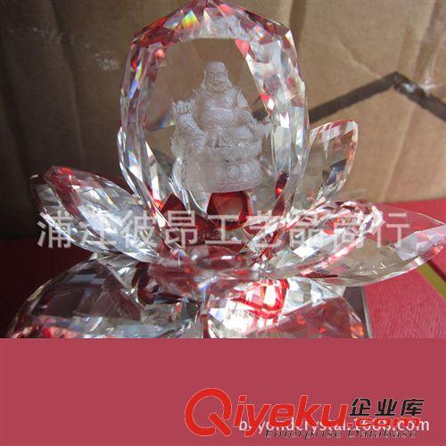 水晶香水瓶 浦江廠家直銷，gd汽車香水座 內(nèi)雕觀音蓮花 內(nèi)飾用品！原始圖片3