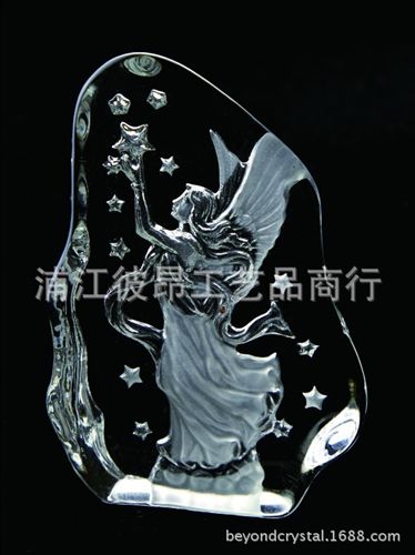 水晶冰山 馬擺件 喬遷新居朋友結(jié)婚實(shí)用禮品 辦公室創(chuàng)意招財(cái)馬精品 馬頭