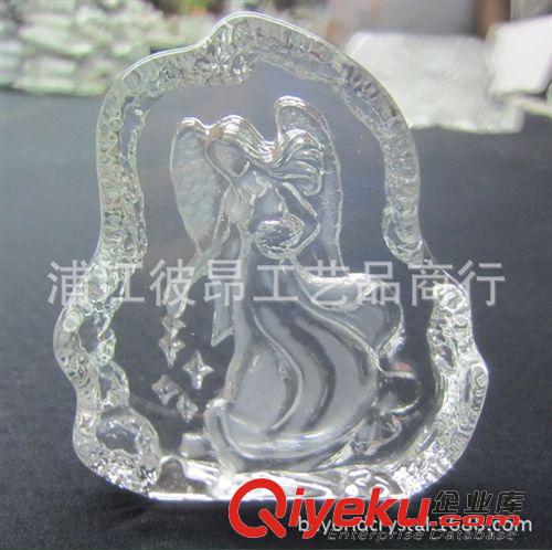 水晶冰山 定做天使，冰山天使禮品，水晶創(chuàng)意擺件，水晶節(jié)日紀(jì)念品原始圖片2