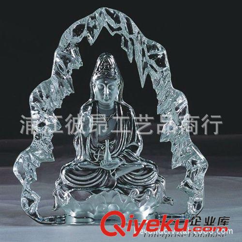 水晶冰山 觀音菩薩水晶紀(jì)念品，水晶風(fēng)水?dāng)[件，水晶佛像用品定制！原始圖片3
