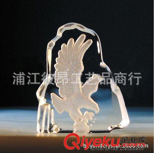 水晶冰山 深雕水晶冰山老鷹工藝品，大展宏圖老鷹，大鵬展翅，gd會(huì)議禮品原始圖片3