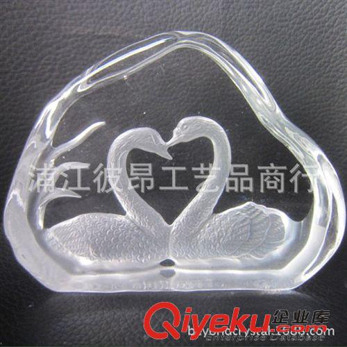 水晶冰山 深雕水晶冰山老鷹工藝品，大展宏圖老鷹，大鵬展翅，gd會(huì)議禮品