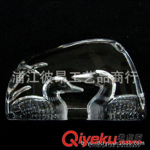 水晶冰山 水晶天鵝，水晶壓型天鵝工藝品，婚慶禮品，家居擺件！原始圖片3