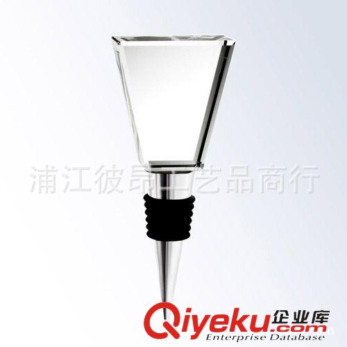 水晶酒塞 新款創意金屬酒塞，水晶促銷品，水晶內雕玻璃酒塞禮品