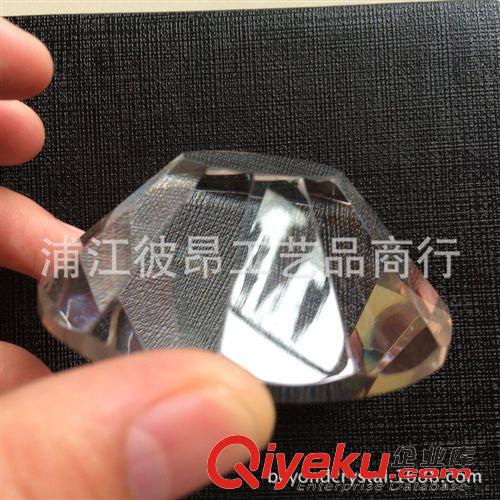 水晶燭臺(tái)配件 本廠直銷85*85*16mm水晶圓形斜面水晶燭臺(tái)底座，水晶燭臺(tái)配件原始圖片2