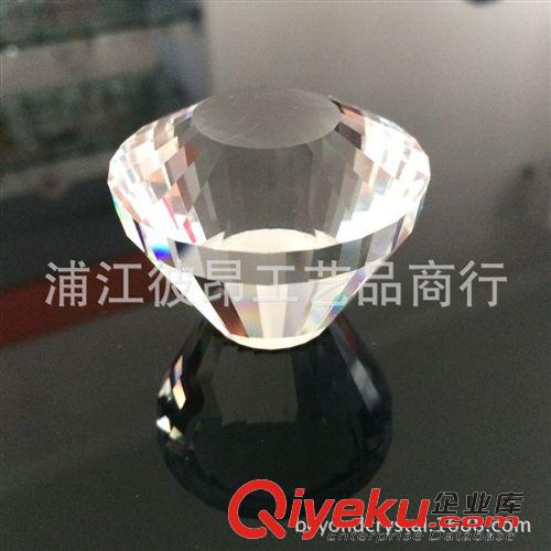 水晶燭臺(tái)配件 40*40*32mm水晶平底鉆燭臺(tái)配件，廠家直銷(xiāo)水晶茶蠟燭臺(tái)裝飾配件原始圖片3