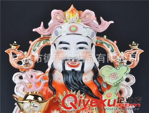 文財(cái)神爺 tj玉瓷文財(cái)神爺 佛像 財(cái)神擺件 財(cái)神像陶瓷16-20寸 一手貨源原始圖片2