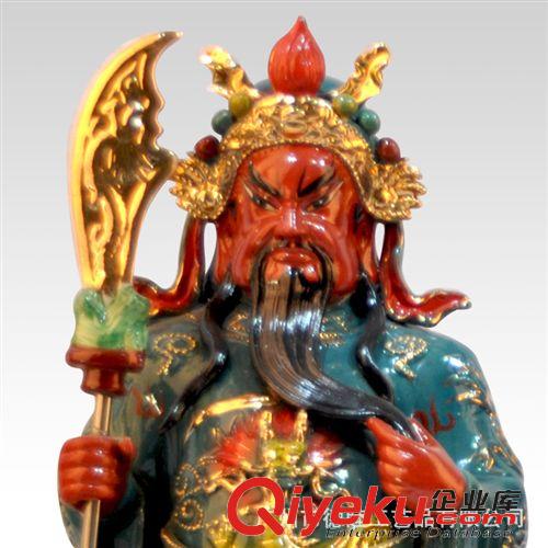 武財(cái)神關(guān)公 開光綠袍武財(cái)神關(guān)公佛像關(guān)二爺 16-28寸家居招財(cái)陶瓷瓷器擺件