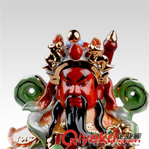 武財神關(guān)公 關(guān)公像 陶瓷武財神爺 開光佛像風(fēng)水?dāng)[件琺瑯彩12-28寸 批發(fā)廠家