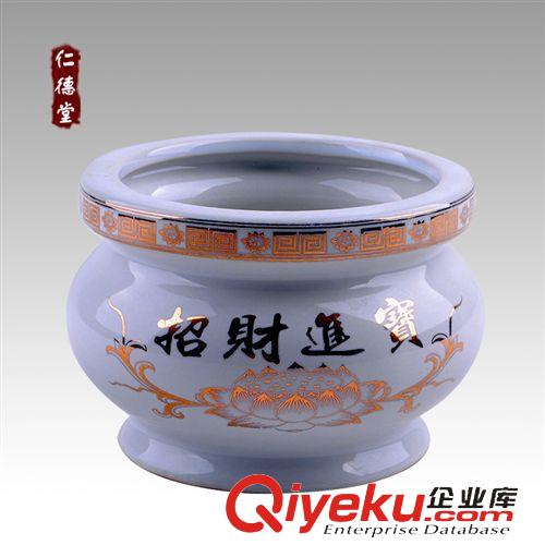 佛具 陶瓷香爐佛具供財神爺關(guān)公qcjb金玉滿堂宗教法器法物廠家批發(fā)