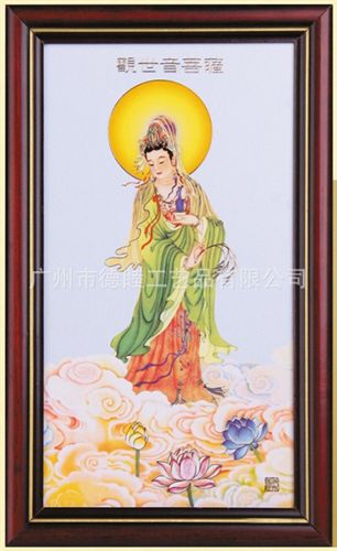 瓷板画 供应中国特色的民族工艺陶瓷瓷板画陶瓷画 佛像陶瓷工艺品批发