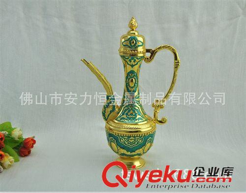 穆斯林民族酒壺套裝 金屬禮品，旅游紀念品，酒壺套裝，鋅合金酒具套裝W2-01DG4W原始圖片3