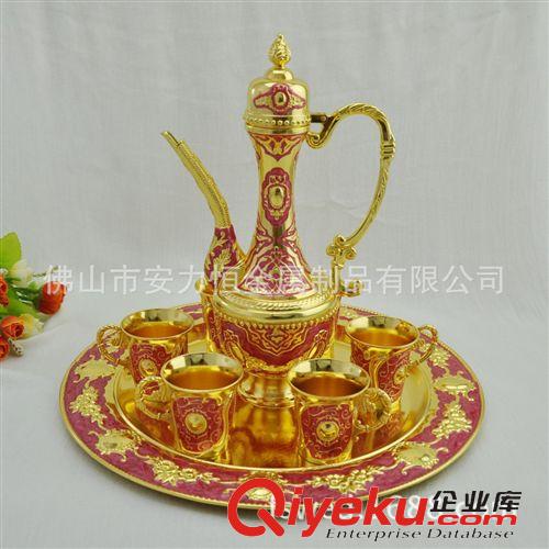 穆斯林民族酒壺套裝 禮品，暢銷(xiāo)旅游紀(jì)念品，酒壺套裝，鋅合金酒具套裝，金屬禮品