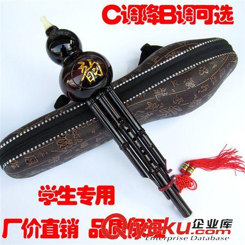 民族樂器系列 廠價供應 深紅色膠木葫蘆絲配包裝盒 各種民族樂器批發原始圖片2