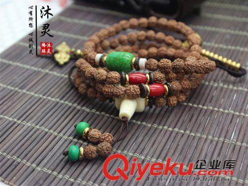 菩提類佛珠 廠家供應 五瓣小金剛菩提子手串108加銅計數器金剛菩提佛珠念珠原始圖片2