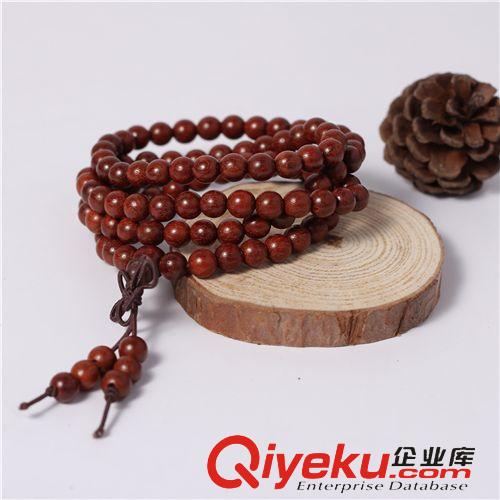 木質(zhì)類佛珠 廠家直供 小葉紫檀手鏈高質(zhì)量順紋 108粒小葉紫檀念珠原始圖片3