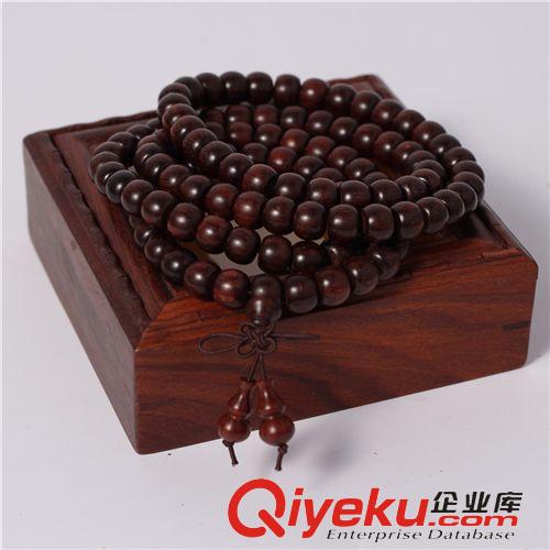 木質(zhì)類佛珠 廠家直銷 印度小葉紫檀佛珠108顆佛珠手鏈飾品 潮店爆款原始圖片2