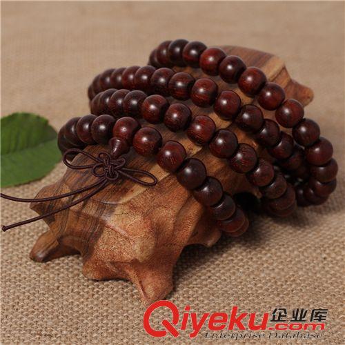 木質(zhì)類佛珠 廠家直銷 印度小葉紫檀佛珠108顆佛珠手鏈飾品 潮店爆款原始圖片3