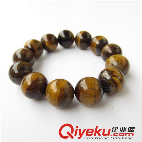 寶石手鏈 地攤熱賣 tr手飾品 白玉珠有頭手鏈 B料玉石 14mm 廠價玉器批發(fā)