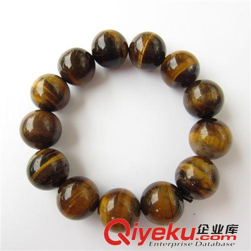 寶石手鏈 AAA級虎眼石手鏈 14mm虎睛石手鏈 gd手串 佛珠飾品原始圖片2