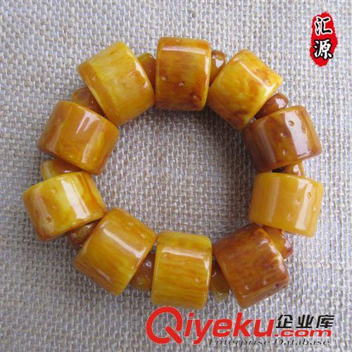 蜜蠟手鏈 tr琥珀老蜜蠟佛珠手鏈 15mm左右 多種形狀男士手串飾品批發