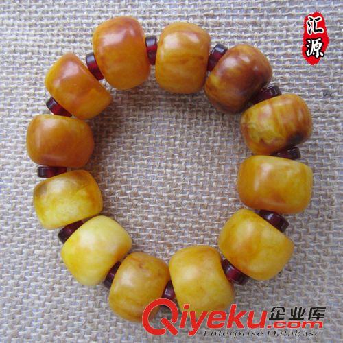 蜜蠟手鏈 tr琥珀老蜜蠟佛珠手鏈 15mm左右 多種形狀男士手串飾品批發