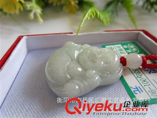 玉器項飾 trA玉中號彌勒佛首飾 女式平安佛 吊墜 項鏈 玉器飾品批發原始圖片2