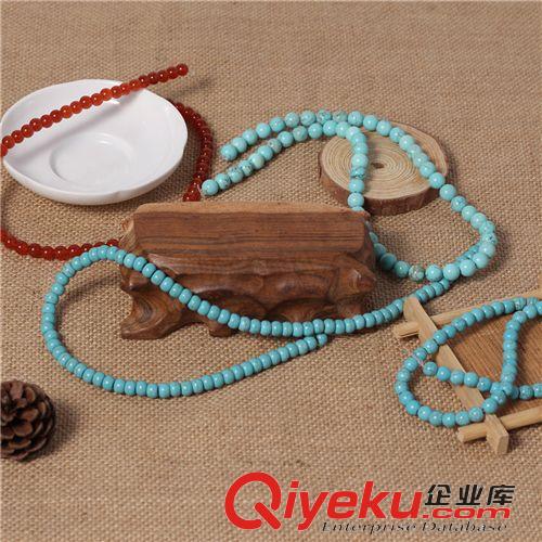 佛珠配件 廠家批發(fā)供應(yīng)綠松石（人造加色非天然）散珠 佛珠配件原始圖片2