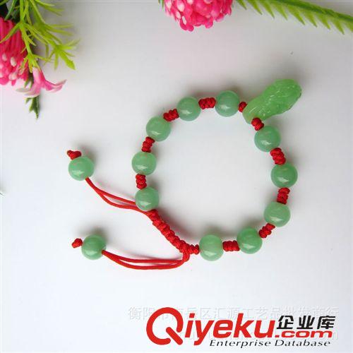 地攤熱賣 紅線帶天然佛手鏈 玉器手鏈 地攤手飾品 黑白綠藍四種顏色批發(fā)原始圖片2