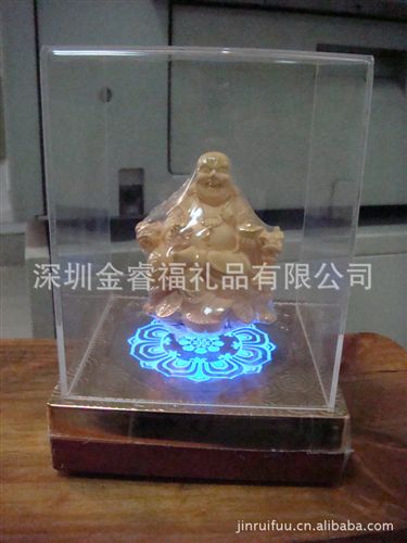 绒沙金工艺品 带音乐磁悬浮佛像 悬浮观音  寺庙开业活动礼品 电铸金观音