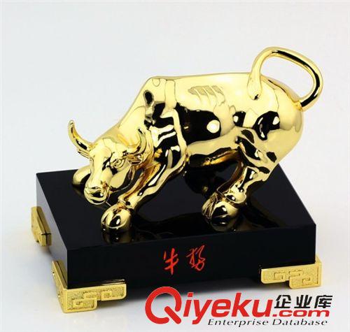 水晶工藝品 【水晶工藝品】會(huì)議禮品/商務(wù)禮品/開業(yè)慶典工藝品牛氣沖天/金牛原始圖片3