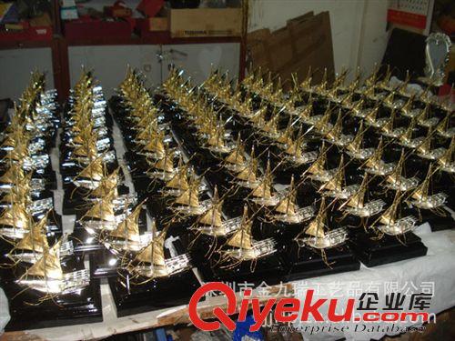 阿拉伯商船系列 阿拉伯商船 金屬帆船 金屬工藝品模型船Gold merchant ships原始圖片3