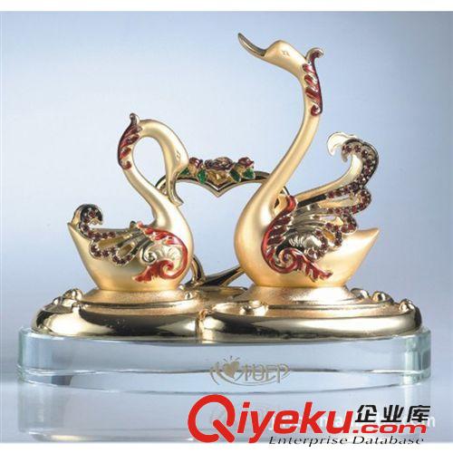 婚慶工藝品天鵝系列 優(yōu)質(zhì)推薦精美仿生情侶婚慶禮品 gd鋅合金天鵝家居裝飾品