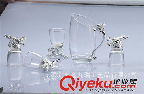 酒杯系列 新款推薦精品創(chuàng)意禮品酒杯 五件套glass golden酒杯原始圖片3