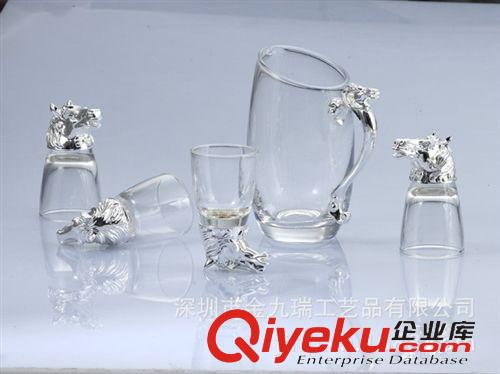 酒杯系列 專業(yè)供應精品gd商務文化禮品酒杯 精致銀色馬頭五件套 時尚酒杯原始圖片3