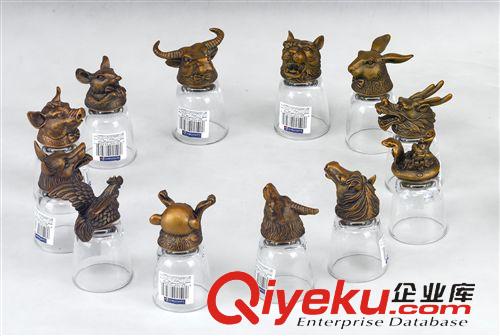 酒杯系列 專業(yè)供應(yīng)十二生肖酒具 gd錫器白酒杯 酒文化迷你口杯2件套裝