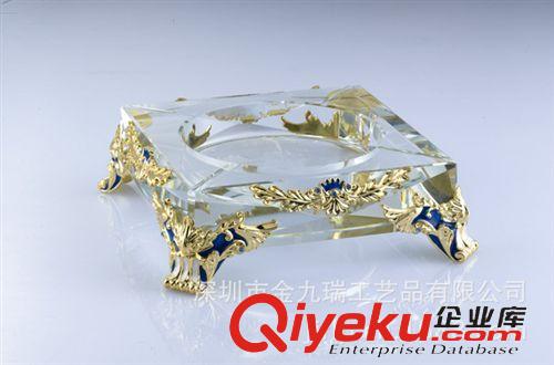 家居商務(wù)系列 專業(yè)供應(yīng)精品金色龍頭煙缸 高檔父親禮物煙缸 琺瑯彩歐式煙灰缸原始圖片3