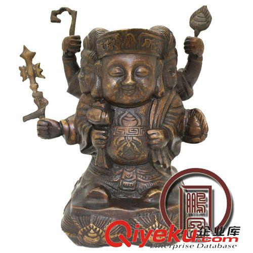 密宗大黑天 批發(fā) 開光紫銅 三面大財(cái)神 大黑天三面財(cái)神 八運(yùn)吉祥物