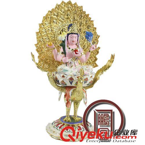 樹脂工藝品 批發(fā) （彩繪）密宗孔雀明王 諸病xc保健康平息 一切災難