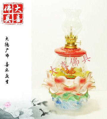 油燈 燭臺 供應陶瓷佛具，宗教用品，供水杯，蓮花燈 油燈 佛具廠家原始圖片2