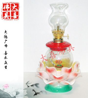 油燈 燭臺 供應陶瓷佛具，宗教用品，供水杯，蓮花燈 油燈 佛具廠家原始圖片3