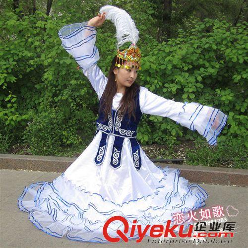 成人舞蹈服 新疆女裝/天山美翼民族舞蹈服裝/演出服裝/維吾爾族服裝扇子舞