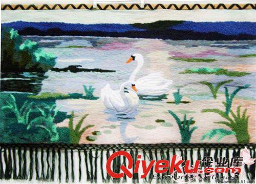 新疆手工掛毯 新疆舞 純手工立體羊毛掛毯 民族舞蹈 客廳壁畫 新疆掛毯掛畫特