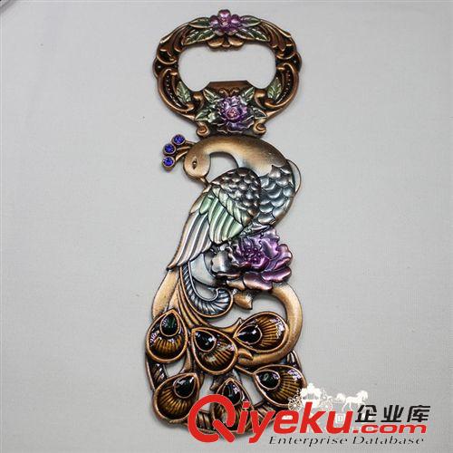 俄羅斯商品  俄羅斯錫器 彩繪開瓶器 錫制瓶啟子 耐用金屬啤酒起子 孔雀 新款
