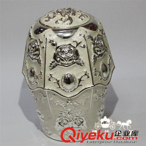 俄羅斯商品  高級金屬牙簽筒全自動手工雕花白色牙簽盒家居酒店KTV用牙簽盒