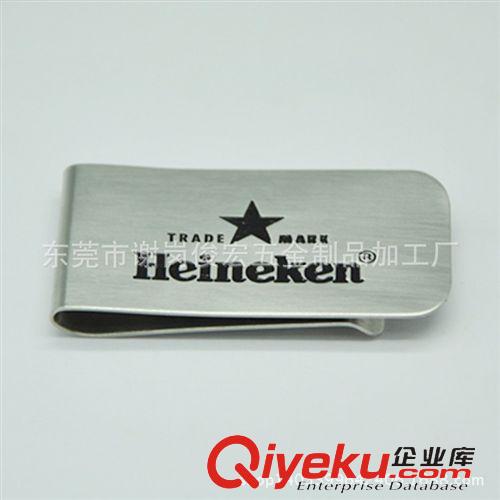 錢夾 長款不繡鋼錢夾腐蝕LOGO 環(huán)保不繡鋼出口錢夾 現(xiàn)模制作金屬錢夾原始圖片2