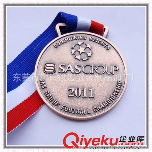 獎牌 外貿(mào)五金廠生產(chǎn)鋅合金獎牌 運動會獎牌 彩帶獎牌 定做金屬掛飾牌原始圖片3