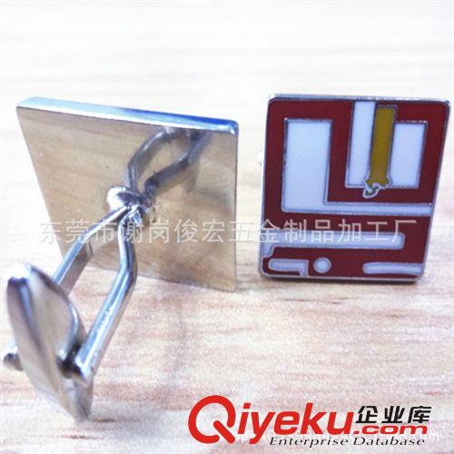 袖扣 烤漆工藝制作銅袖扣 鐵袖扣電鍍 滴膠袖扣定做鋅合金袖扣