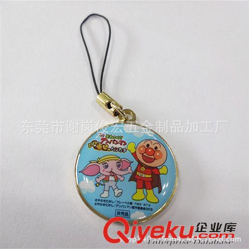 手機(jī)吊飾吊牌 工廠供應(yīng)：五金吊飾掛件 烤漆滴膠吊墜掛墜 手機(jī)鋅合金吊飾定做原始圖片3