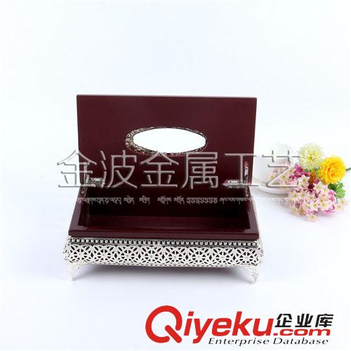 垃圾桶、紙巾盒 爆款 廠銷紙巾盒 復(fù)古歐式木制工藝品 批發(fā)創(chuàng)意皮革餐紙盒原始圖片3
